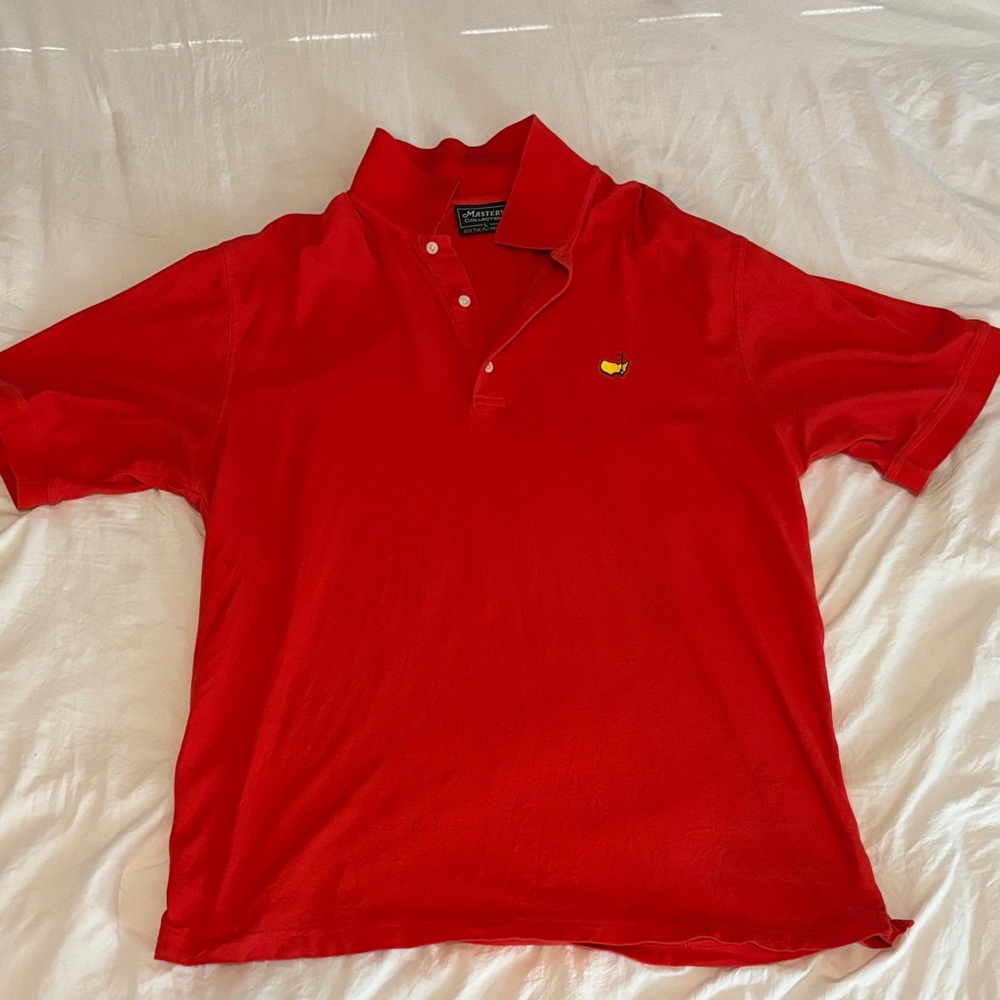 Masters Red Polo Shirt with Logo